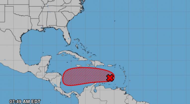 Onda tropical se aproxima al centro del mar Caribe