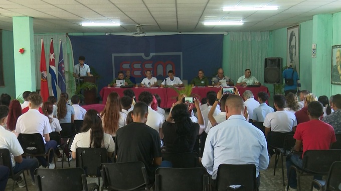 Celebran plenaria provincial de la Federación Estudiantil de la Enseñanza Media en Las Tunas