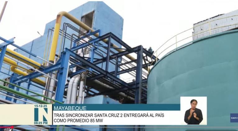 EN VIDEO: Avanza recuperación de capacidades en termoeléctricas del país