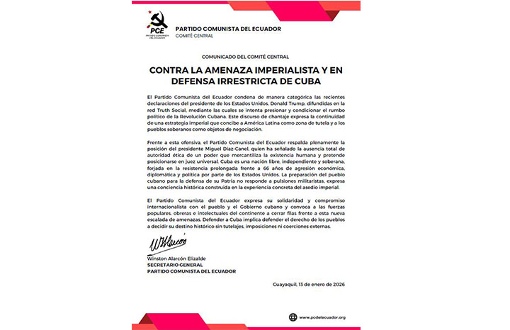 Organizaciones del mundo condenan amenazas contra Cuba