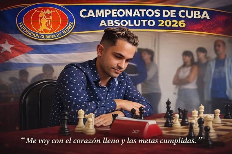 Michel Alejandro termina sexto en nacional de Ajedrez