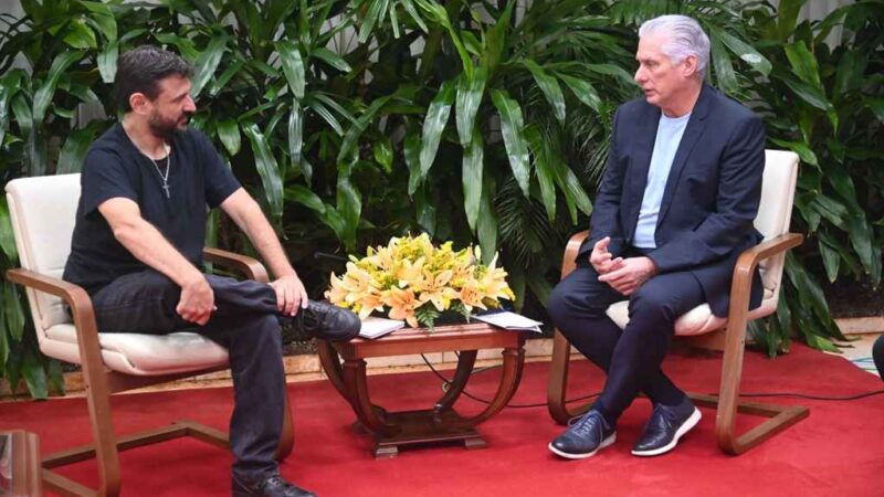 Destacan encuentro de Díaz-Canel con líder de partido argentino