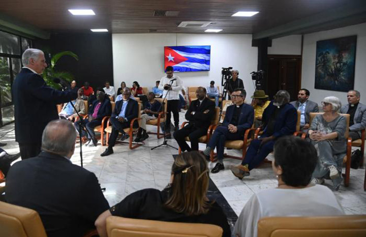 Intercambia Díaz-Canel con líderes ecuménicos sobre realidad de Cuba