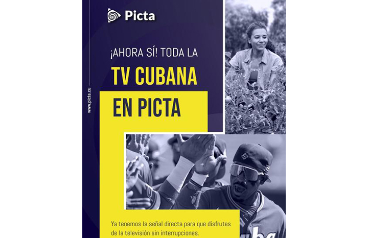 Red social Picta habilita señal directa de canales cubanos de televisión
