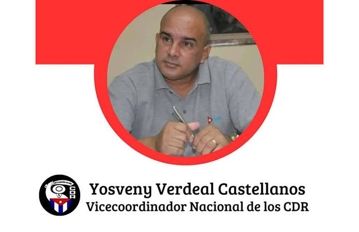 Promovido Yosveny Verdeal como vicecoordinador Nacional de los CDR