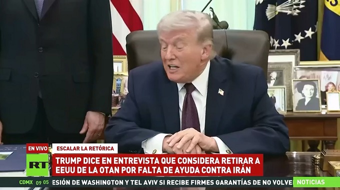 Irán: Las declaraciones de Trump sobre una petición de alto al fuego son falsas