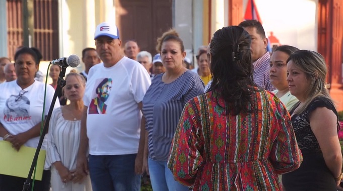 Protagonizan federadas de Las Tunas el rechazo al bloqueo norteamericano contra Cuba