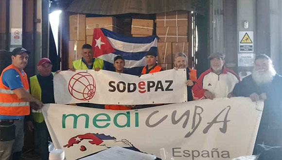 Envían desde España contenedor de ayuda sanitaria a Santiago de Cuba