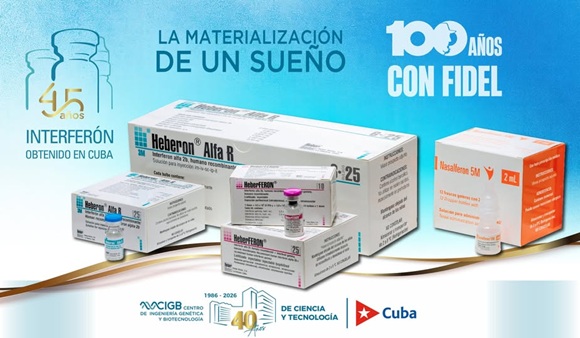 CIGB celebra 45 años del medicamento interferón, primer producto de la biotecnología cubana