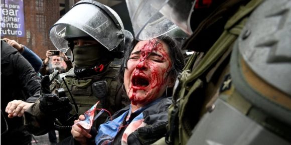 Represión en Chile contra los estudiantes