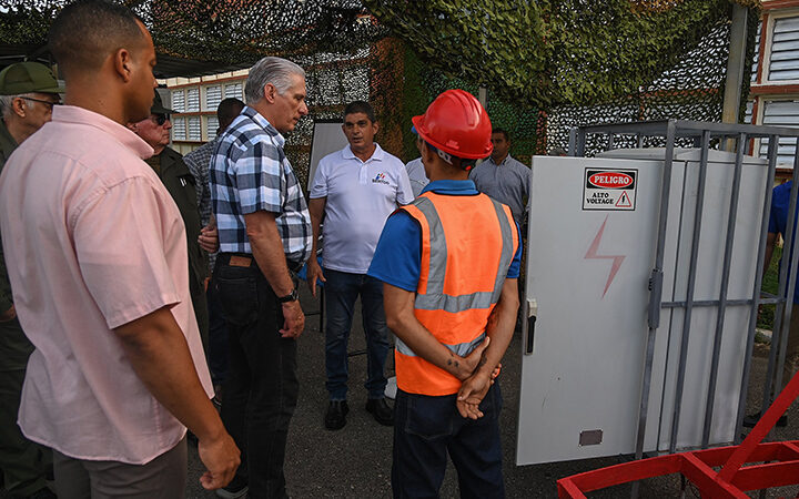 Constató Díaz-Canel soluciones nacionales energéticas y constructivas