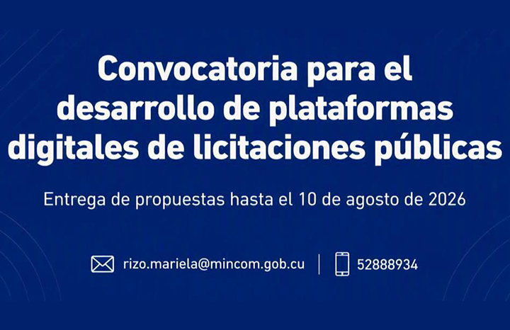 Convocan a creación de plataformas digitales para licitaciones públicas