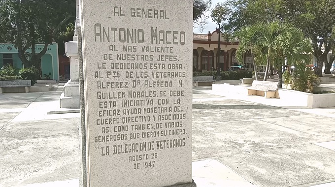 Reivindican la figura de Antonio Maceo ante hecho vandálico contra su monumento