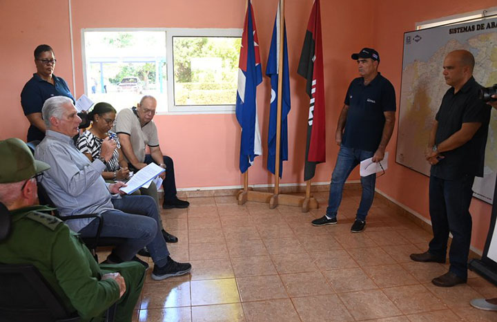 Evaluó Díaz-Canel estrategia para abasto de agua en La Habana
