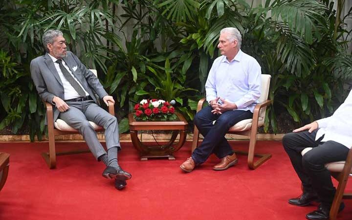 Recibió Díaz-Canel a dirigente de izquierda unida dominicana