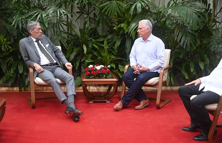 Recibió Díaz-Canel a dirigente de izquierda unida dominicana