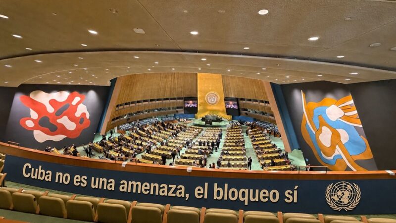 Asamblea General de la ONU debate por 34 ocasión proyecto de resolución sobre el fin del bloqueo de EE.UU. a Cuba